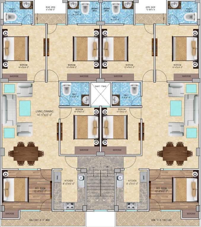  creative homz Images for Cluster Plan of AGR Creative Homz