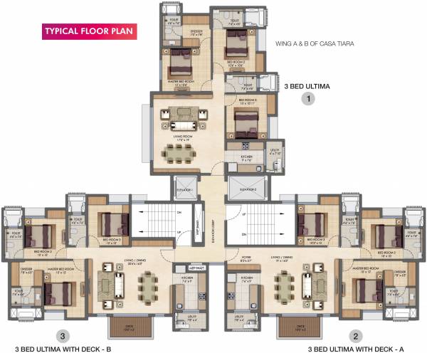 Images for Cluster Plan of Lodha Upper Thane Tiara A To B