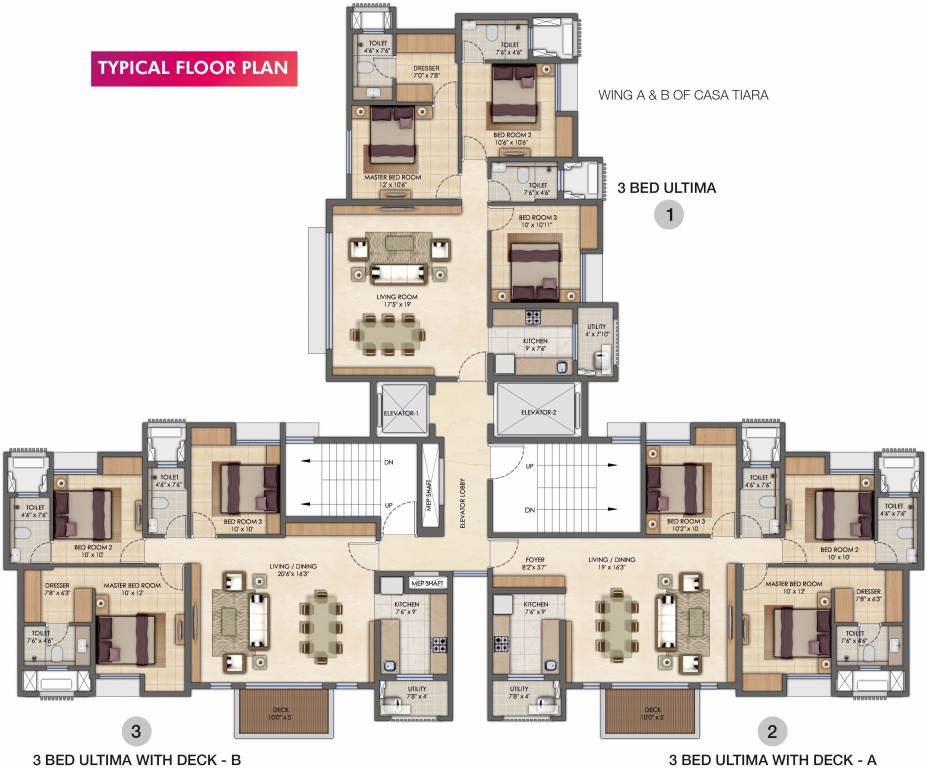 Images for Cluster Plan of Lodha Upper Thane Tiara A To B