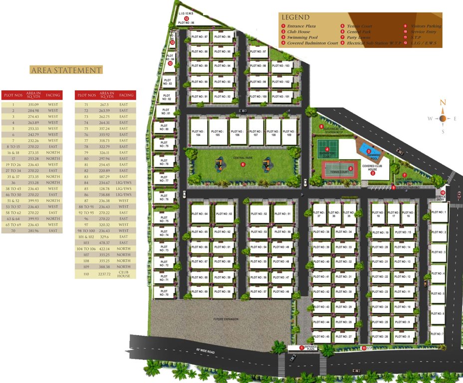 Images for Layout Plan of Vaishnavi Triumph Villas