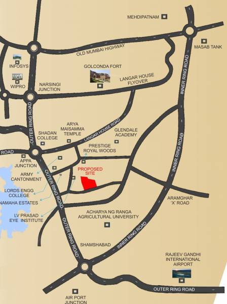 Images for Location Plan of Vaishnavi Triumph Villas