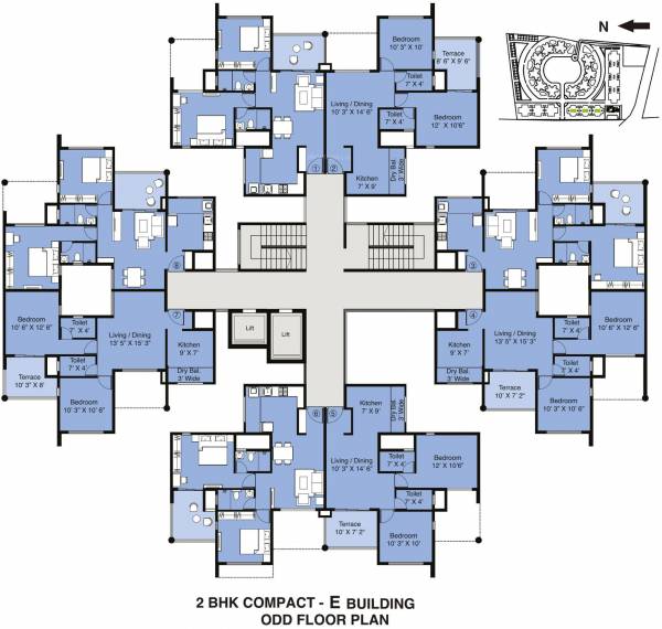 Images for Cluster Plan of Amit Eka Phase II E Building