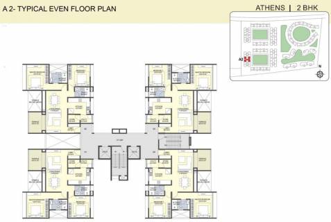 2 Bhk Cluster Plan Image Sanklecha Constructions The Metrozone Athens For Sale At Indira Nagar Nashik Proptiger Com