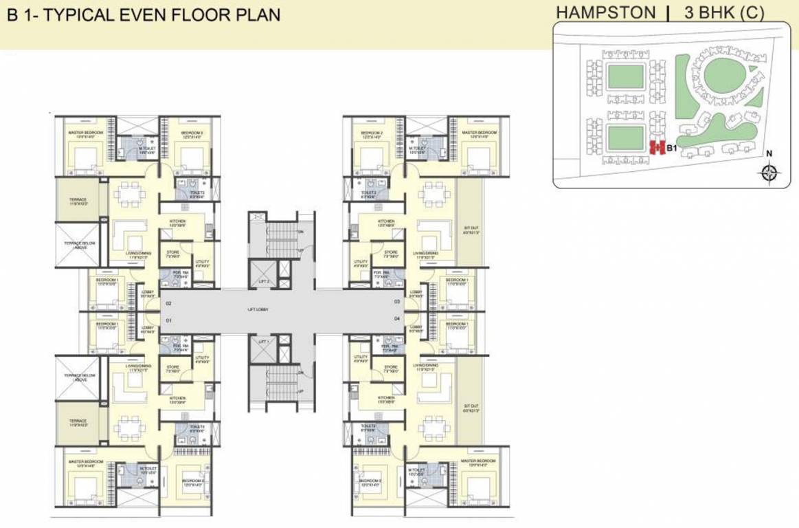 Images for Cluster Plan of Sanklecha The Metrozone Hampston B1