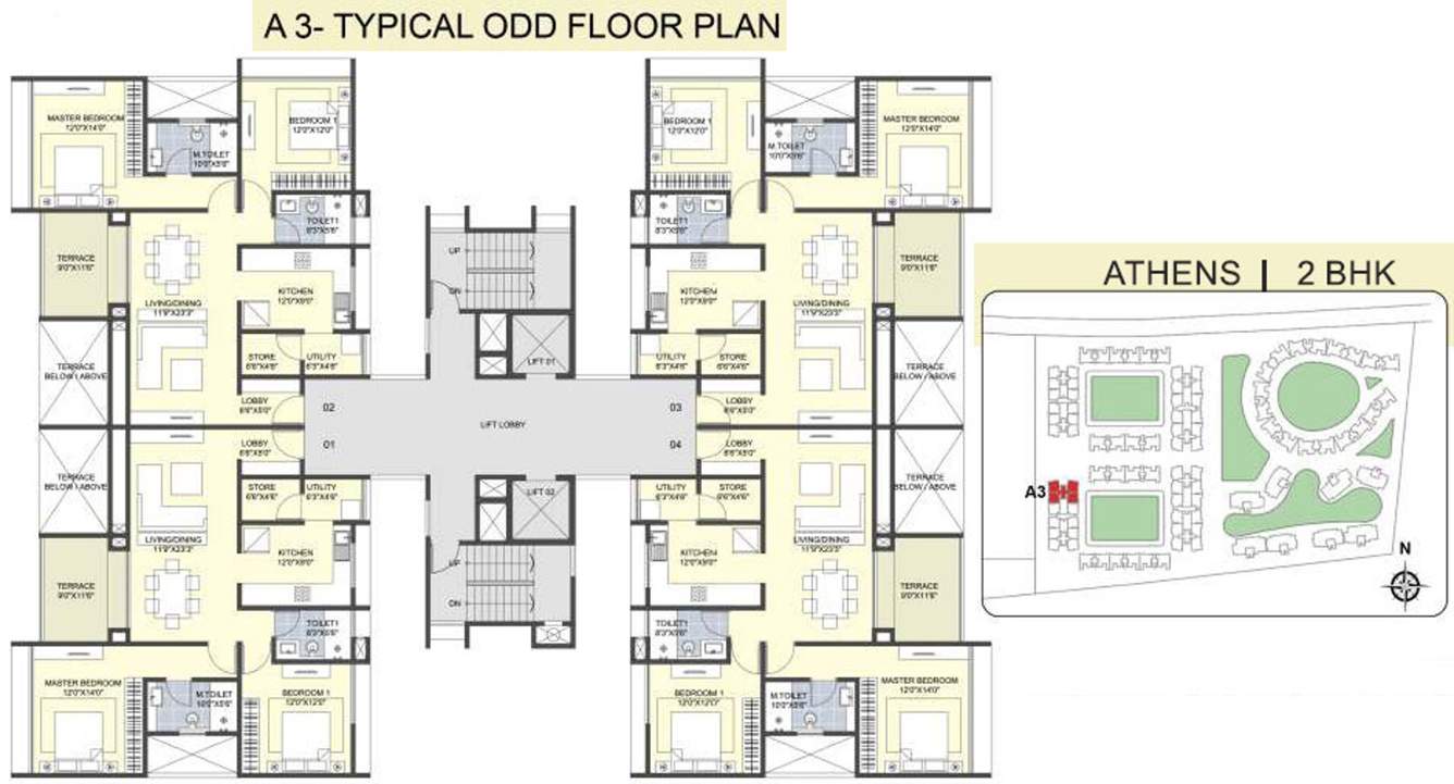 Images for Cluster Plan of Sanklecha The Metrozone Athens A3