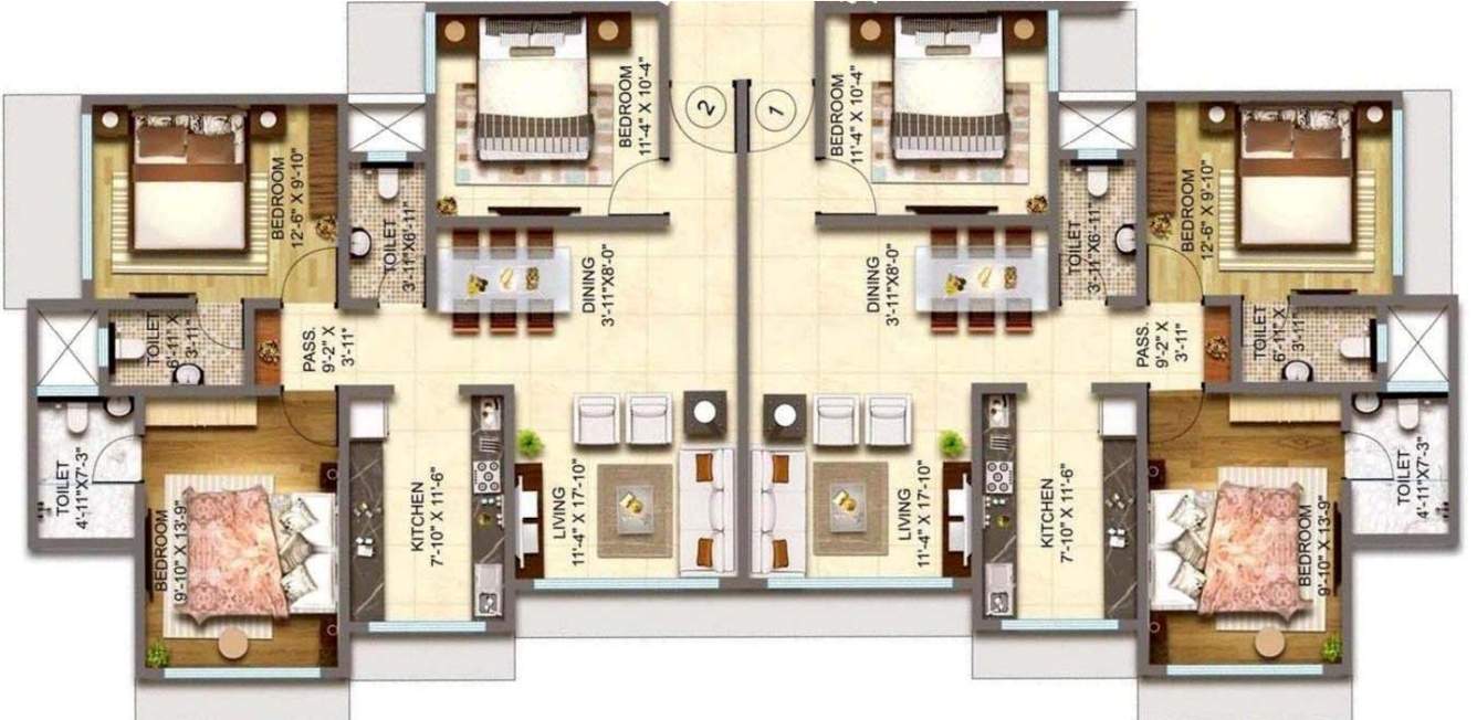  emerald Wing   B Cluster Plan