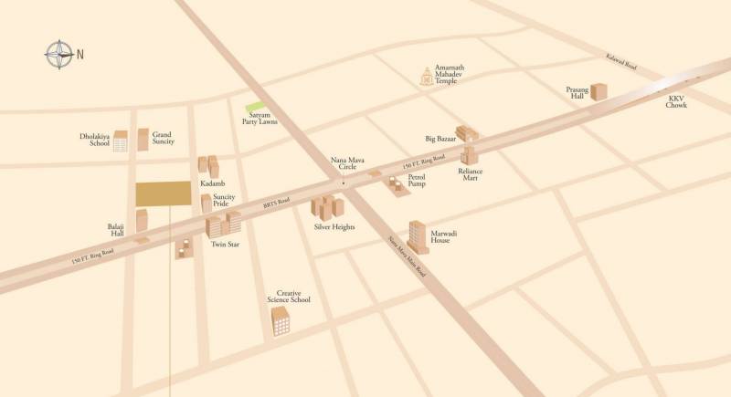 Images for Location Plan of Vraj Infrastructure Apple Altura