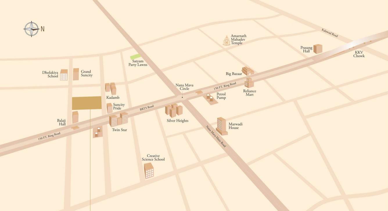 Images for Location Plan of Vraj Infrastructure Apple Altura