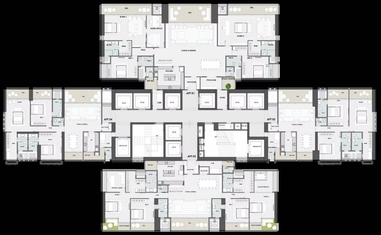  marina bay REGALIA Cluster Plan