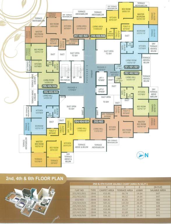 Images for Cluster Plan of Nahar Yash Ganga Residency