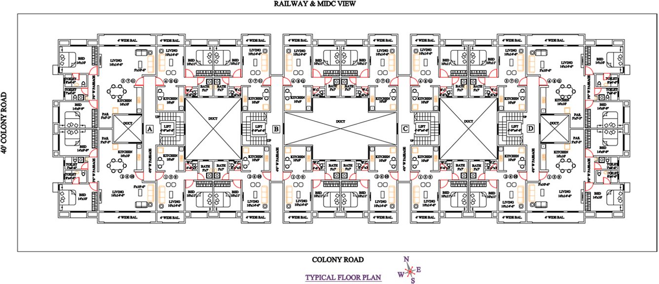 Images for Cluster Plan of BLW Hill Side Apartment