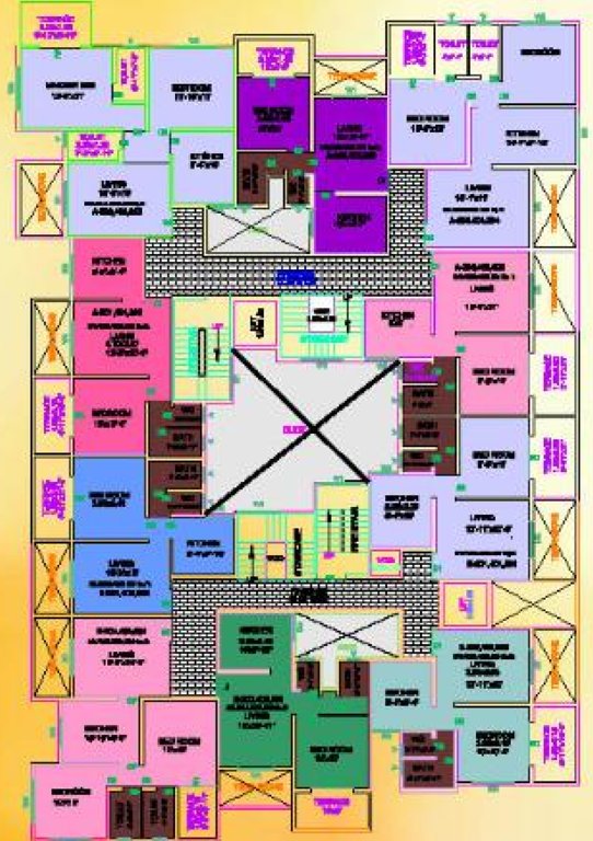  nandan Typical Odd Floor Plan