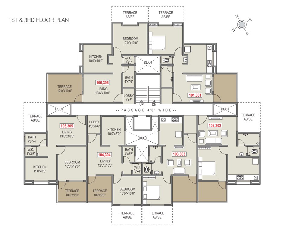  nirvana homes NIRVANA HOMES Cluster Plan for 1st Floor