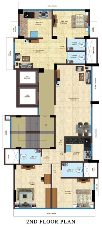  ghatkopar park view chsl Ghatkopar Park View Cluster Plan for 2nd Floor