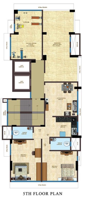  ghatkopar park view chsl Ghatkopar Park View Cluster Plan for 5th Floor