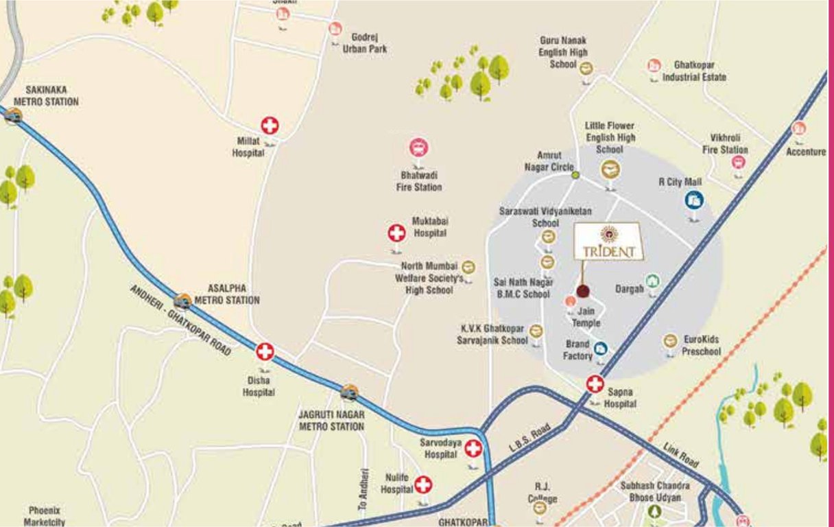  smita nagar chsl Location Plan