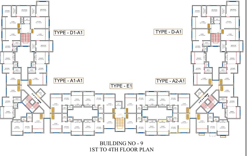  navoday phase 3 IPSIT NAVODAY PHASE 3 BUILDING NO 1 Cluster Plan