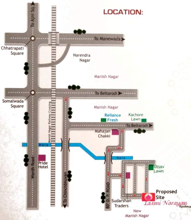  laxmi narayan residency Location Plan