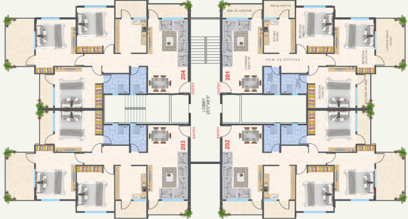  palace GAJANAN PALACE Cluster Plan