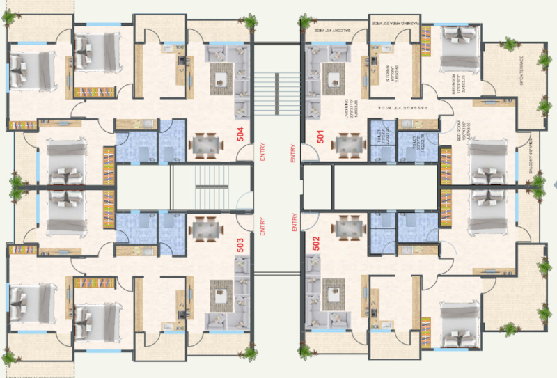  palace GAJANAN PALACE Cluster Plan