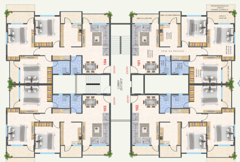  palace GAJANAN PALACE Cluster Plan