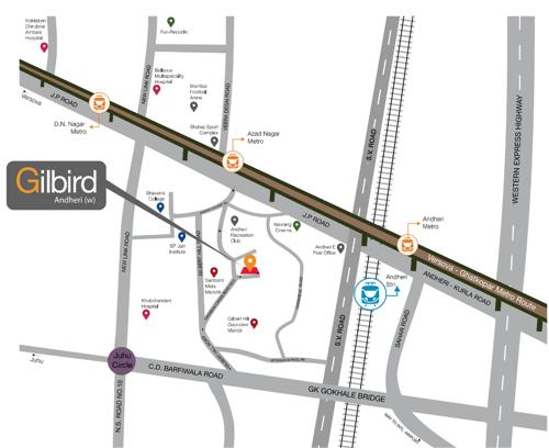 Images for Location Plan of Sunteck MCGB Staff Gilbird CHSL