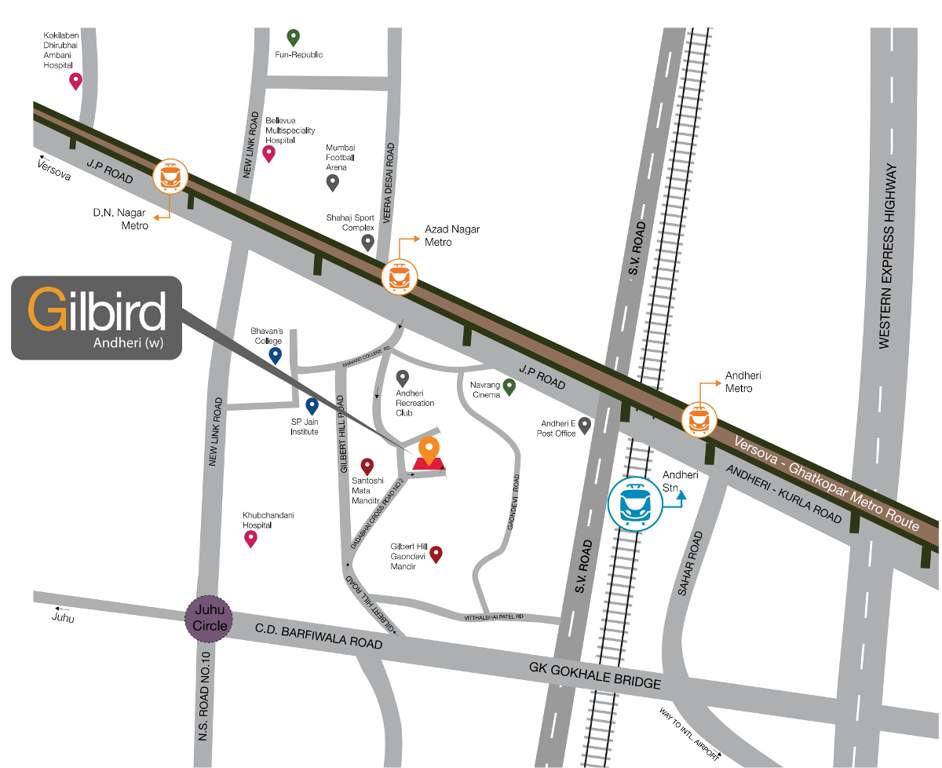 Images for Location Plan of Sunteck MCGB Staff Gilbird CHSL