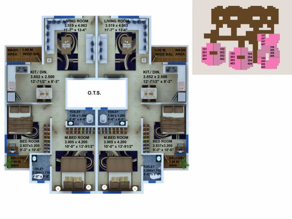  neel-city Building 1 Cluster Plan