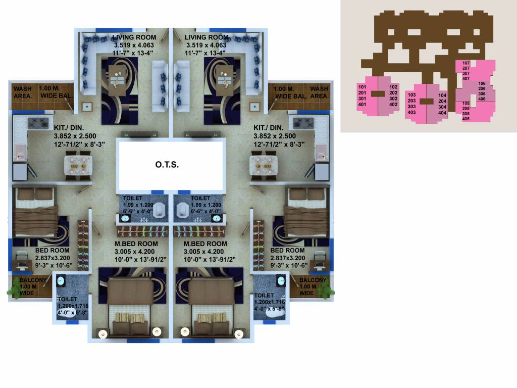  neel city Building 1 Cluster Plan