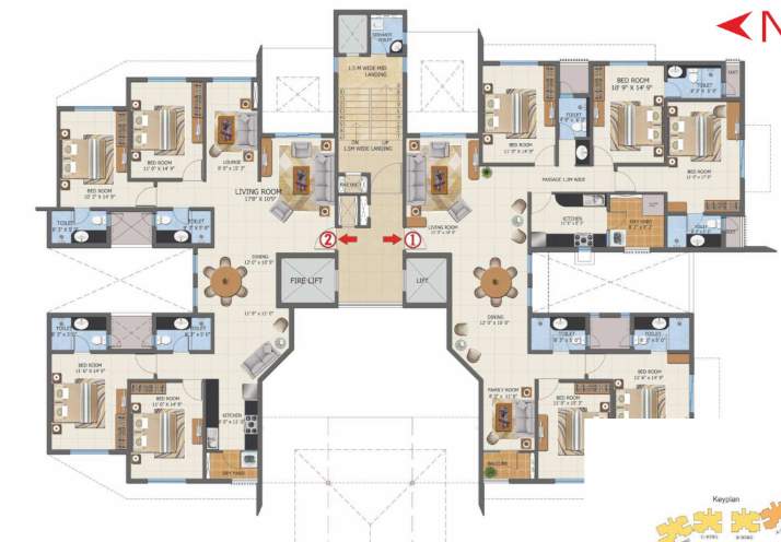  first city project Symphony 1 Wing A Cluster Plan For 1st Floor