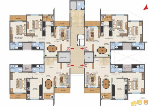  first-city-project Symphony-1 Wing B Cluster Plan For 12th Floor