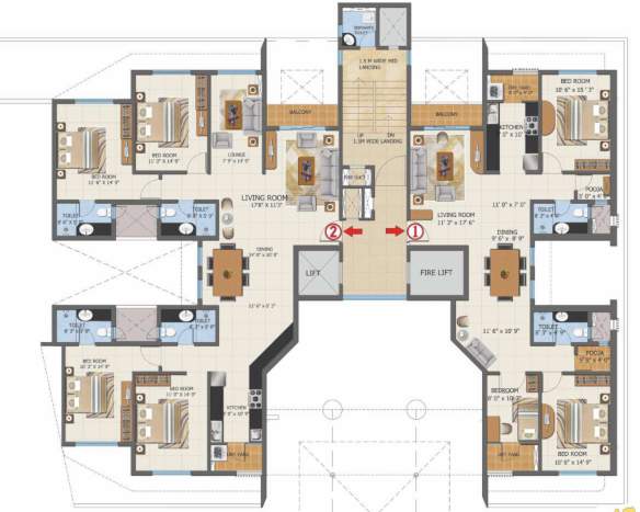  first city project Symphony 1 Wing C Cluster Plan For 1st Floor