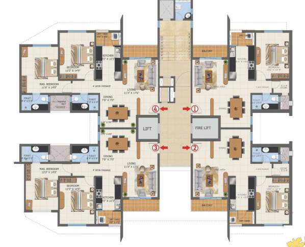  first city project Symphony 1 Wing C Cluster Plan From 2nd To 5th Floor