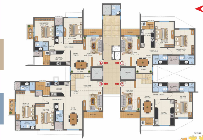  first city project Symphony 2 Wing D Cluster Plan For 12th Floor