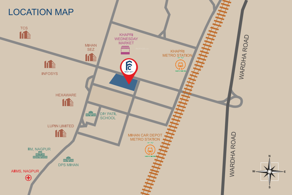  first city project Location Plan