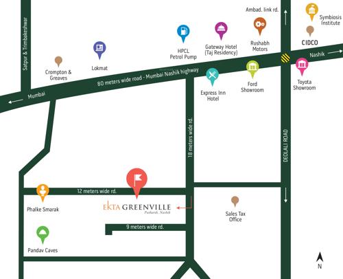 Images for Location Plan of Ekta Greenville Phase 1 Wing I And J
