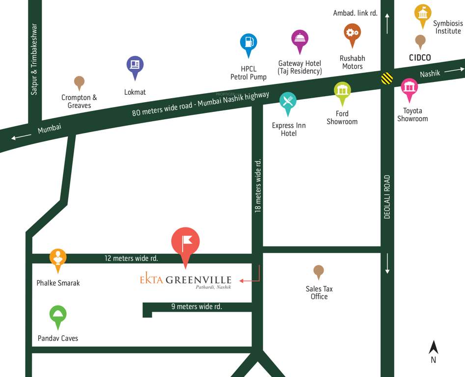 Images for Location Plan of Ekta Greenville Phase 1 Wing I And J