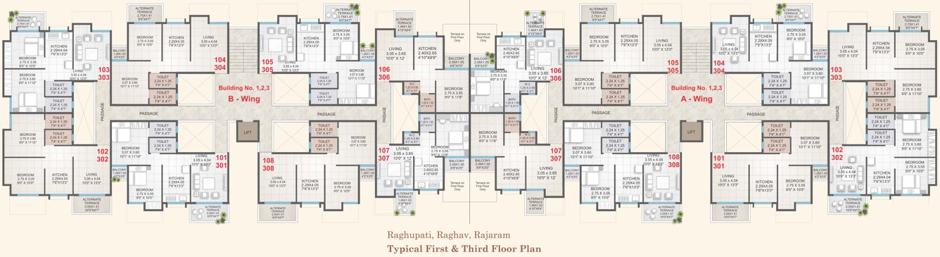 Images for Cluster Plan of Roongta Chitrakoot Apartment