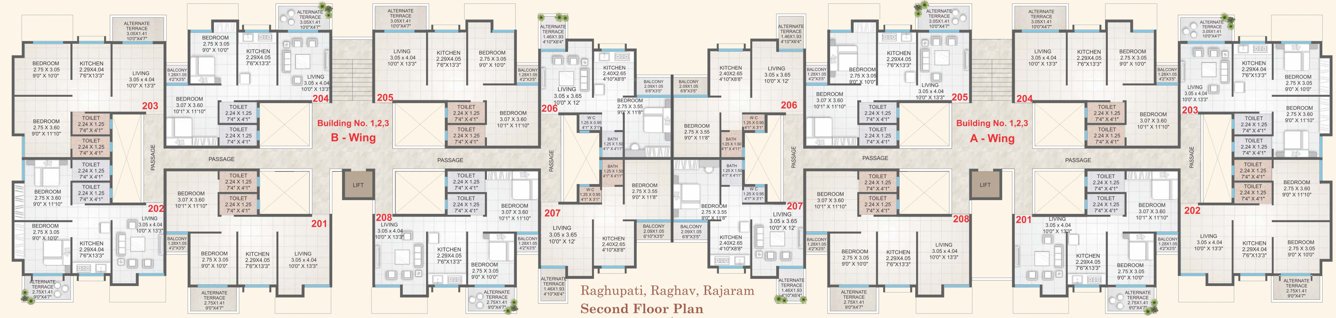 Images for Cluster Plan of Roongta Chitrakoot Apartment