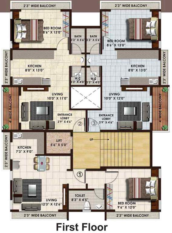 Images for Cluster Plan of Subhadra Shree Ganesh Apartment