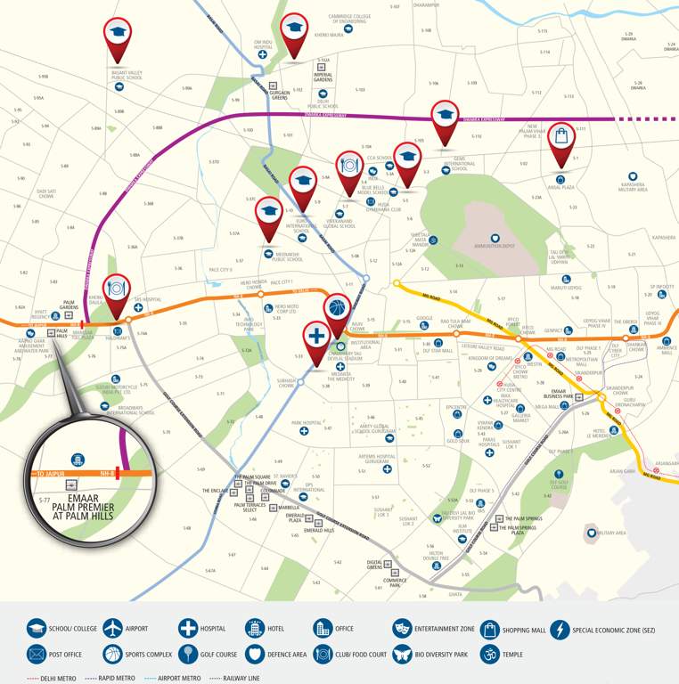 Images for Location Plan of Emaar Palm Premier