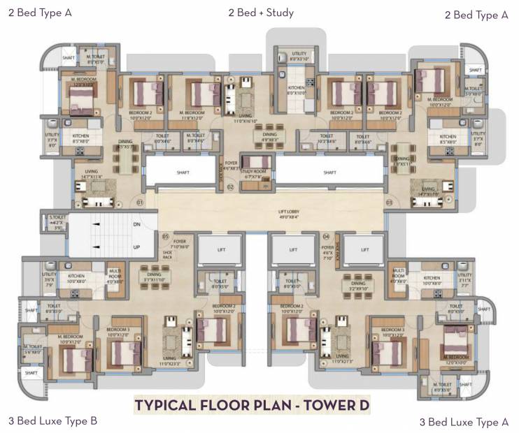 Images for Cluster Plan of Lodha Patel Estate Tower C D
