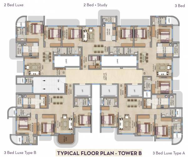 Images for Cluster Plan of Lodha Patel Estate Tower A B