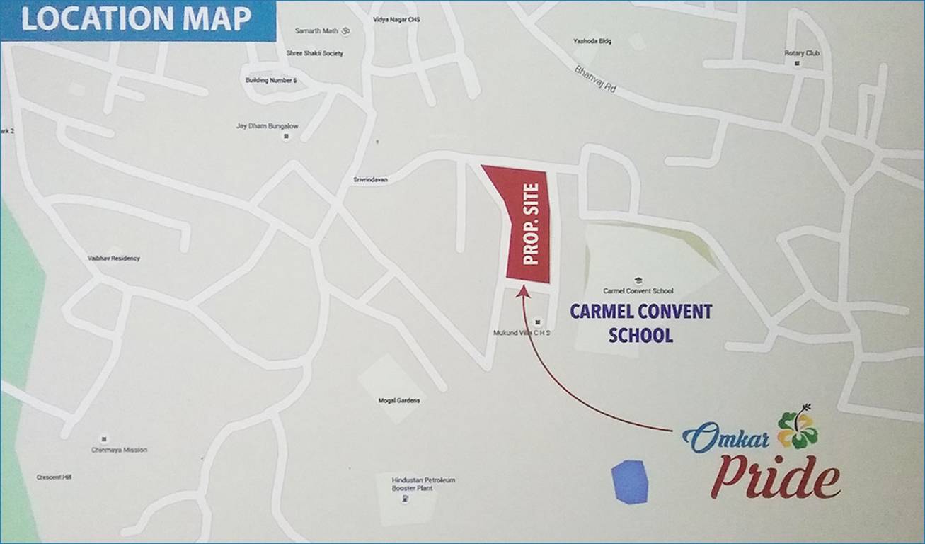 Images for Location Plan of Omkar Pride Building No 1 And 2 Phase I
