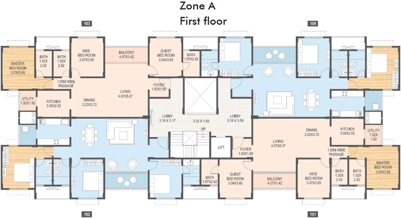 Images for Cluster Plan of Geras River Of Joy Zone A Apartment