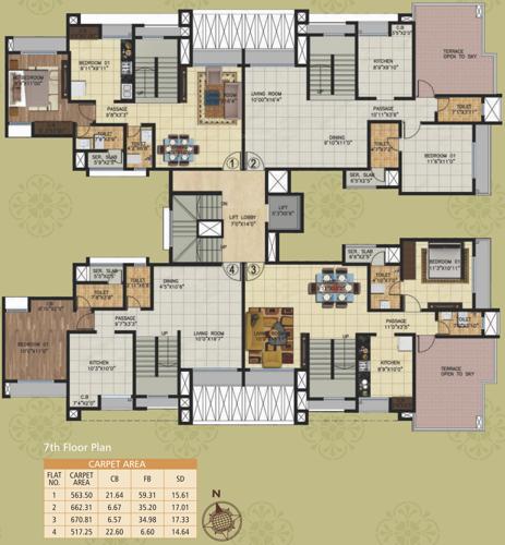 Images for Cluster Plan of JVM Garden Court