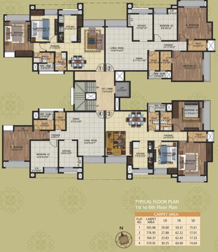 Images for Cluster Plan of JVM Garden Court