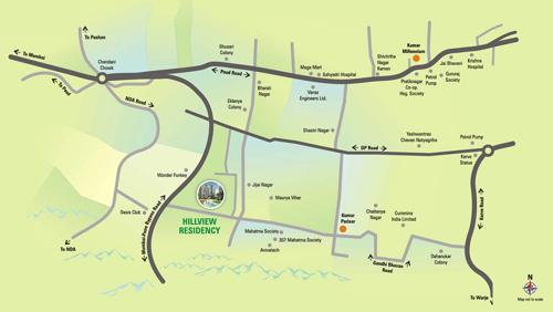 Images for Location Plan of Kumar Hillview Residency Phase I Project Ill Bldg N And O