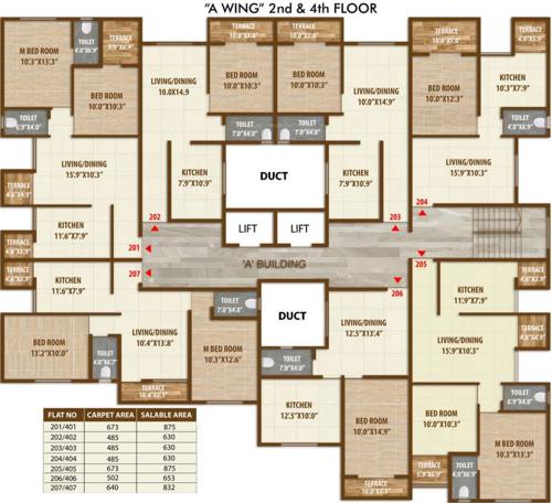 Images for Cluster Plan of Pristine Village Residency III Building A