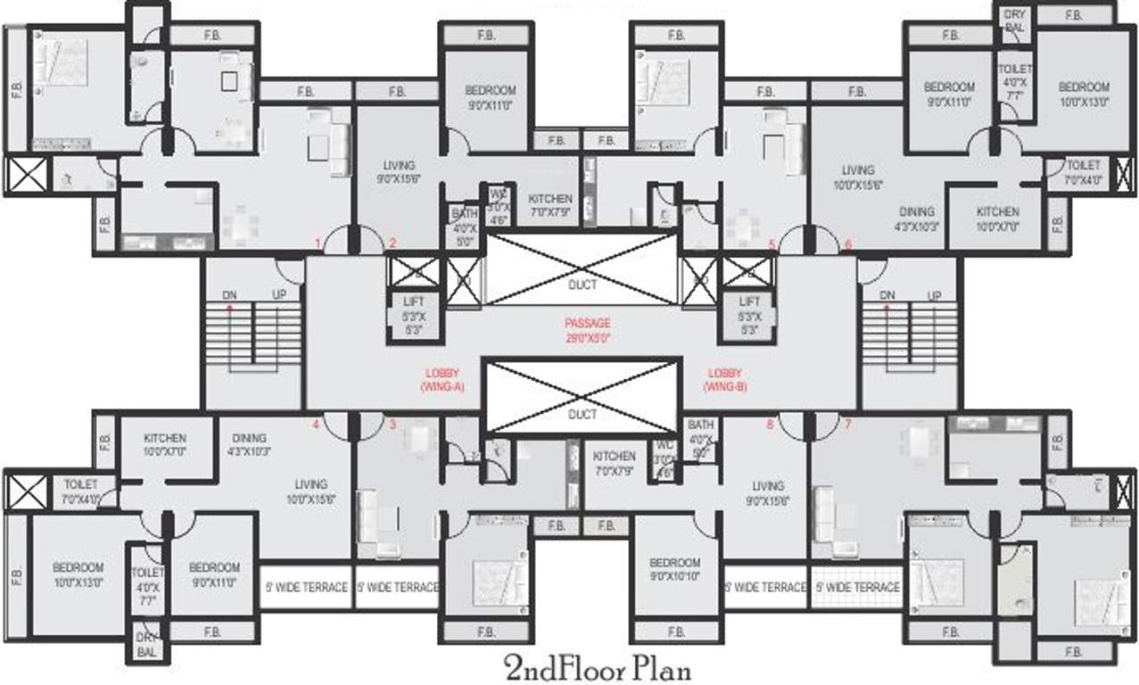 Images for Cluster Plan of Bathija Tulsa Namdev Residency Apartment